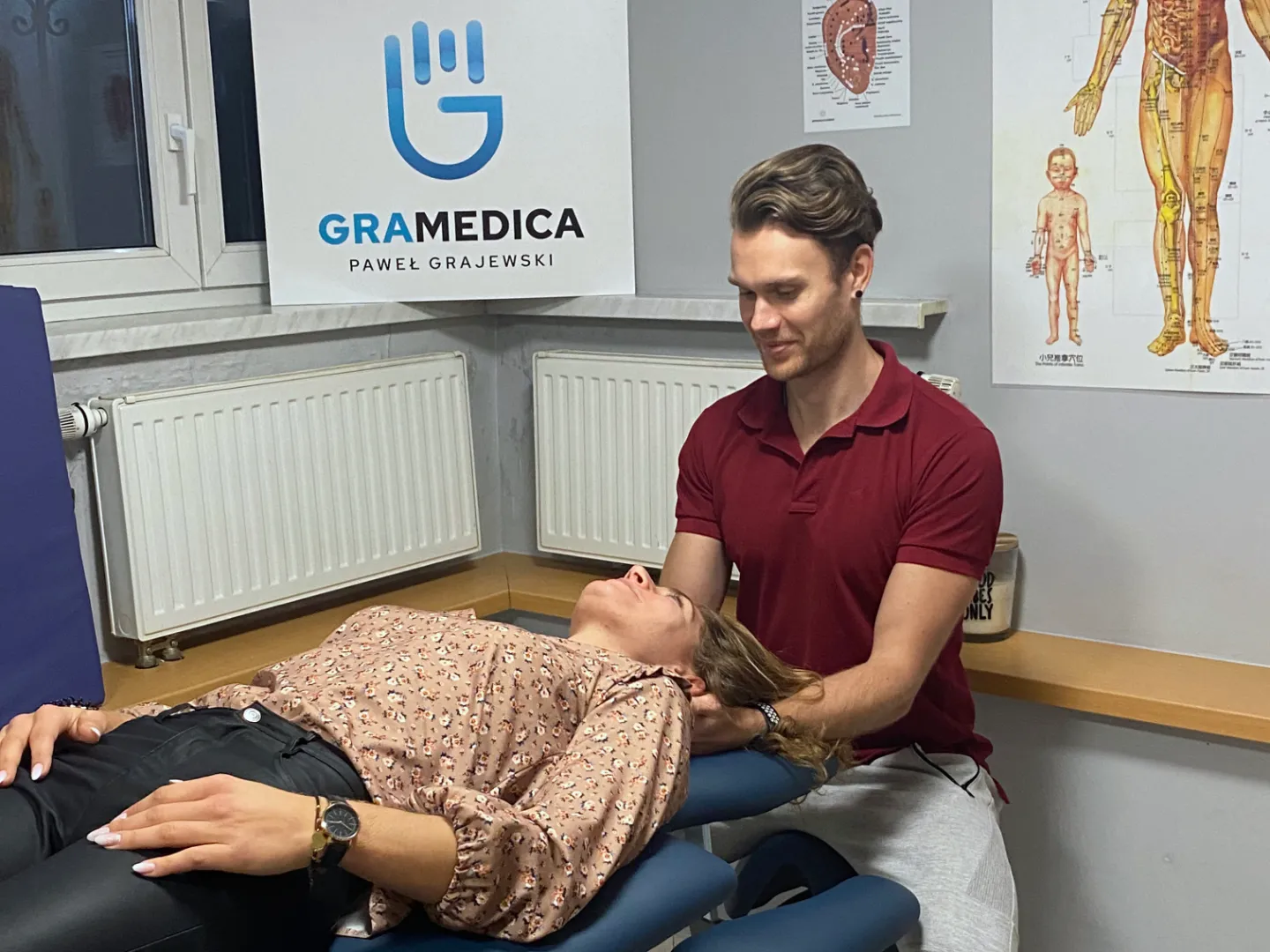 Paweł Grajewski — Olympic team physiotherapist at the GraMedica clinic in Poznań